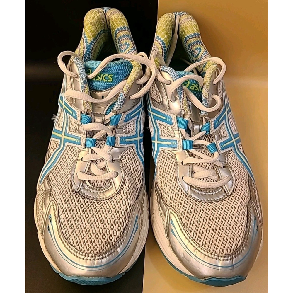 Asics Running Shoes Womens Size 7.5 Gel Duomax Gray Blue T27BQ Sneakers Gym - Picture 9 of 13